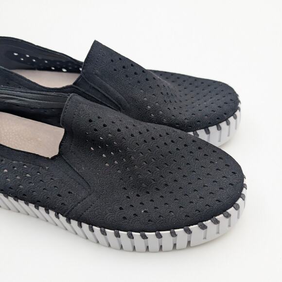 Ilse Jacobsen Tulip 139 Perforated Slip-On Sneaker Women's Black Size US10 EU41 - Picture 10 of 10